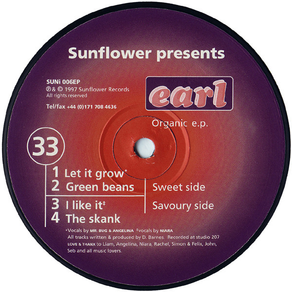 Earl - Organic EP - Used Vinyl Record 12" image 1