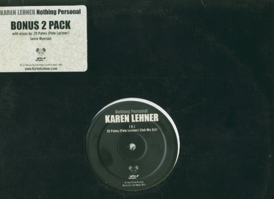 Karen Lehner - Nothing Personal - Used Vinyl Record 12" image 1