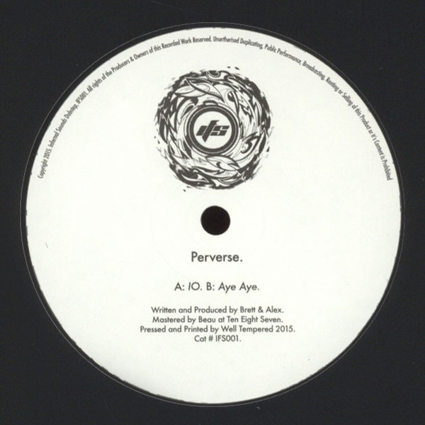 Perverse - IO / Aye Aye - Vinyl Record 12" image 1