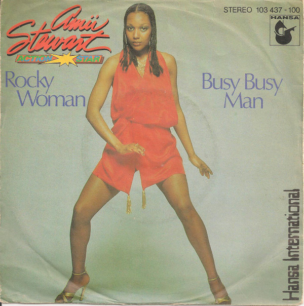 Amii Stewart - Rocky Woman / Busy Busy Man - Used Vinyl Record 7" image 1