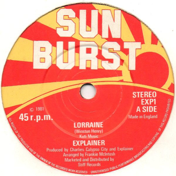 Explainer - Lorraine - Used Vinyl Record 7" image 1