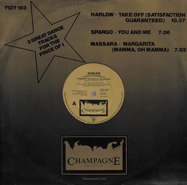 Harlow - Take Off / You And Me / Margarita - Used Vinyl Record 12" image 1