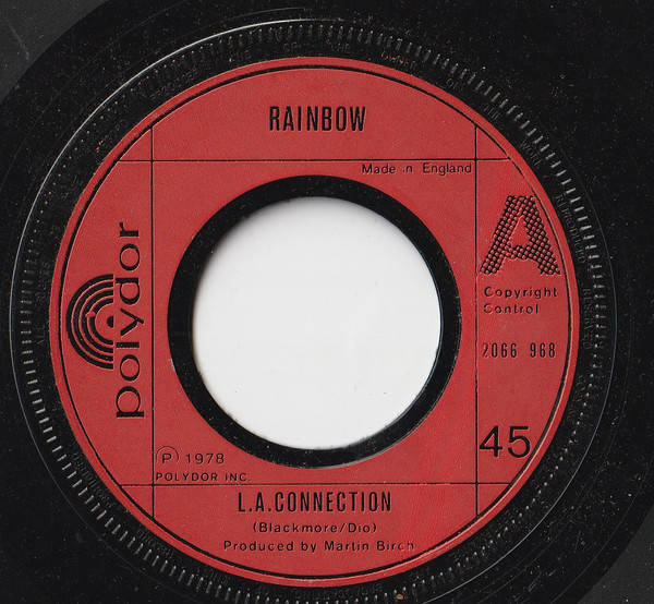 Rainbow - L.A. Connection - Used Vinyl Record 7" image 1