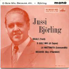 Jussi Bjorling - O Sole Mio, Because, Etc. - Used Vinyl Record 7" image 1