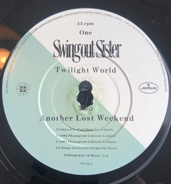 Swing Out Sister - Twilight World - Used Vinyl Record 7" image 1