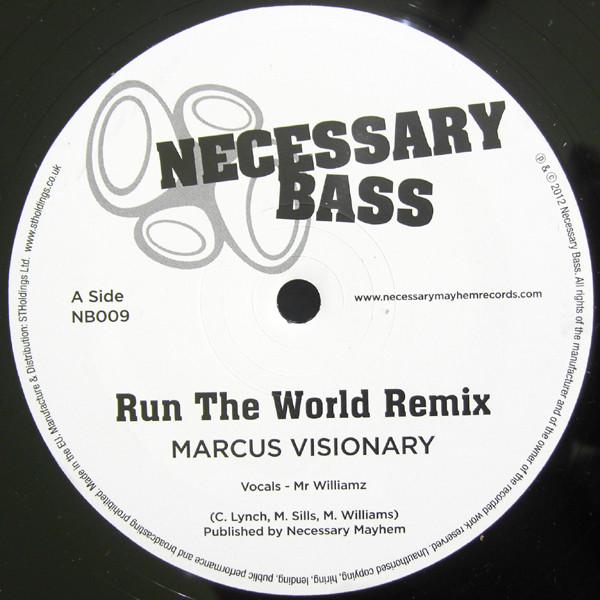 Marcus Visionary - Run The World Remix - Vinyl Record 12" image 1