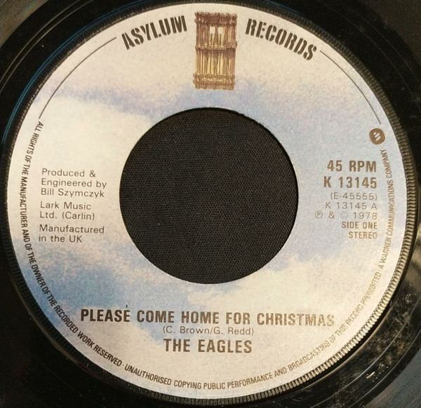 Eagles - Please Come Home For Christmas / Funky New Year - Used Vinyl image 1