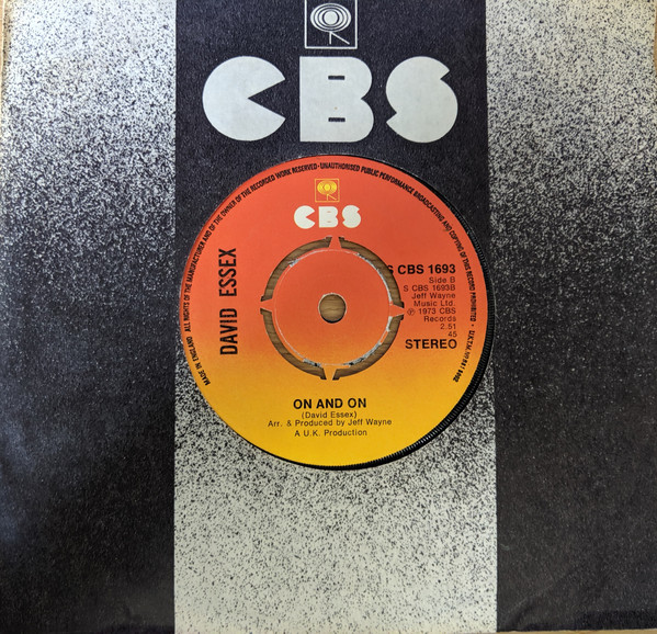 David Essex - Rock On - Used Vinyl Record 7" image 1