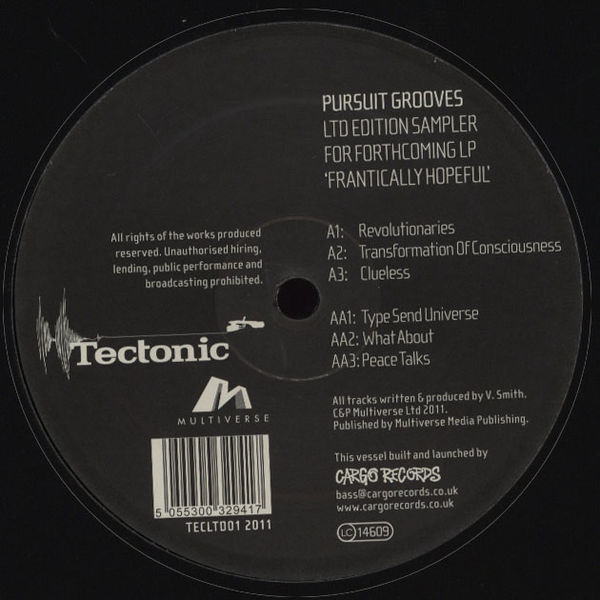 Pursuit Grooves - Frantically Hopeful Sampler - Vinyl Record 12" image 1