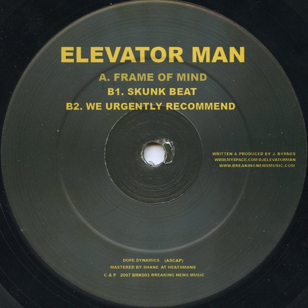 Elevator Man - Frame Of Mind - Vinyl Record 12" image 1