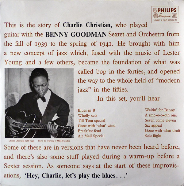 Charlie Christian - With The  And Orchestra - Used Vinyl Record image 1