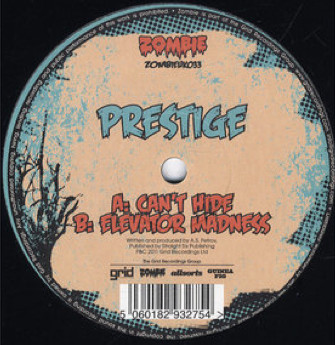 Prestige - Can't Hide / Elevator Madness - Vinyl Record 12" image 1