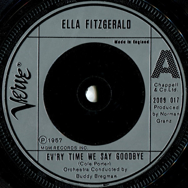 Ella Fitzgerald - Ev'ry Time We Say Goodbye / Manhattan - Used Vinyl image 1