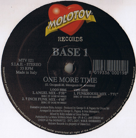 Base 1 - One More Time - Used Vinyl Record 12" image 1