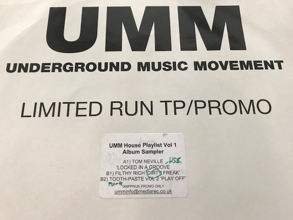 Various - UMM House Playlist Vol 1 Album Sampler - Used Vinyl Record 12" image 1