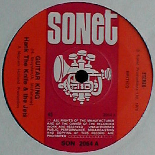 Hank The Knife And T - Guitar King - Used Vinyl Record 7" image 1
