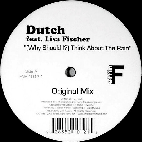 Dutch - (Why Should I?) Think About The Rain - Used Vinyl Record 12" image 1