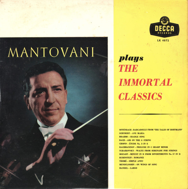 Mantovani And His Or - Mantovani Plays The Immortal Classics - Used V image 1