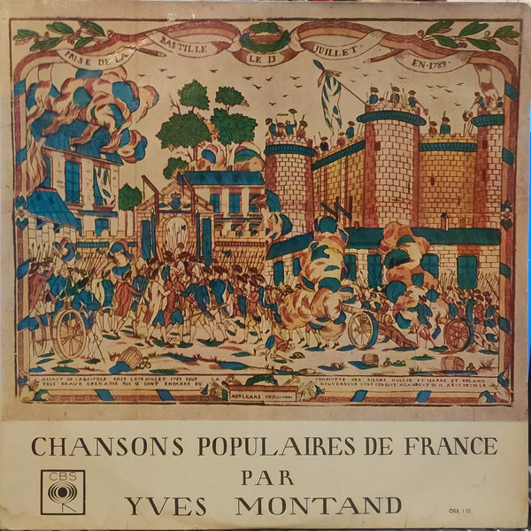 Yves Montand - Chansons Populaires De France - Used Vinyl Record image 1