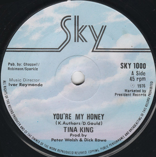 Tina King - You're My Honey - Used Vinyl Record 7" image 1