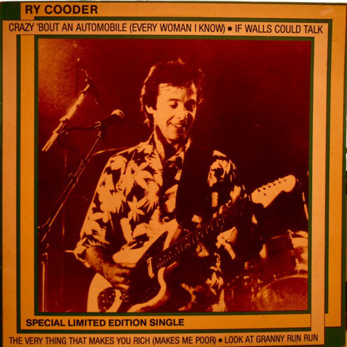 Ry Cooder - Crazy 'Bout An Automobile (Every Woman I Know) - Used Vin image 1