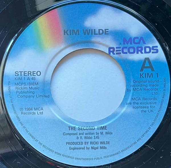 Kim Wilde - Second Time - Used Vinyl Record 7" image 1