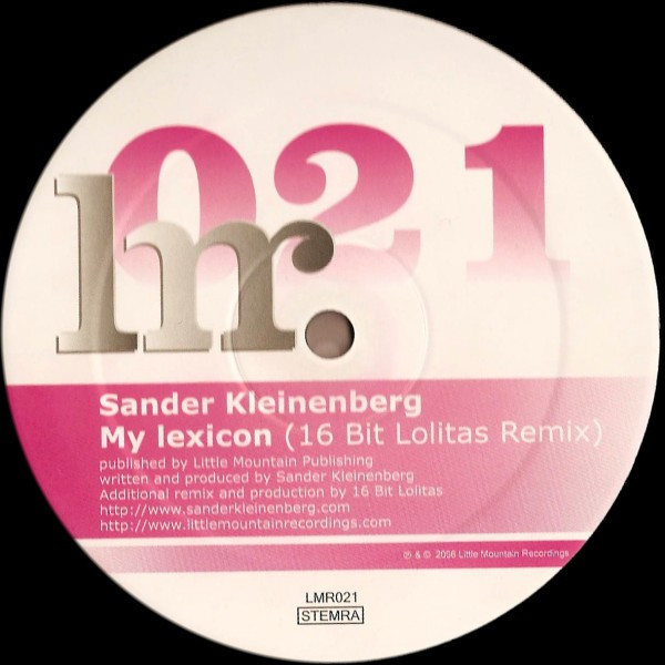 Sander Kleinenberg - My Lexicon - Vinyl Record 12" image 1