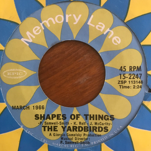Yardbirds - Shapes Of Things / I'm A Man - Used Vinyl Record 7" image 1