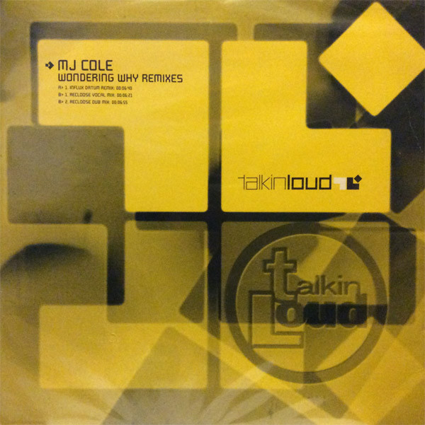 MJ Cole - Wondering Why Remixes - Used Vinyl Record 12" image 1