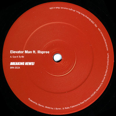 Elevator Man - Give It To Me - Vinyl Record 12" image 1