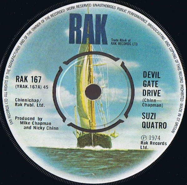 Suzi Quatro - Devil Gate Drive - Used Vinyl Record 7" image 1