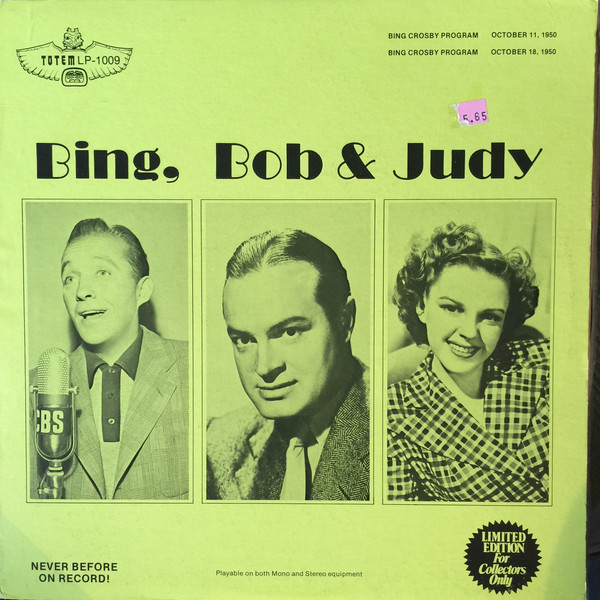 Bing Crosby - Bing, Bob & Judy - The Show - Used Vinyl Record image 1