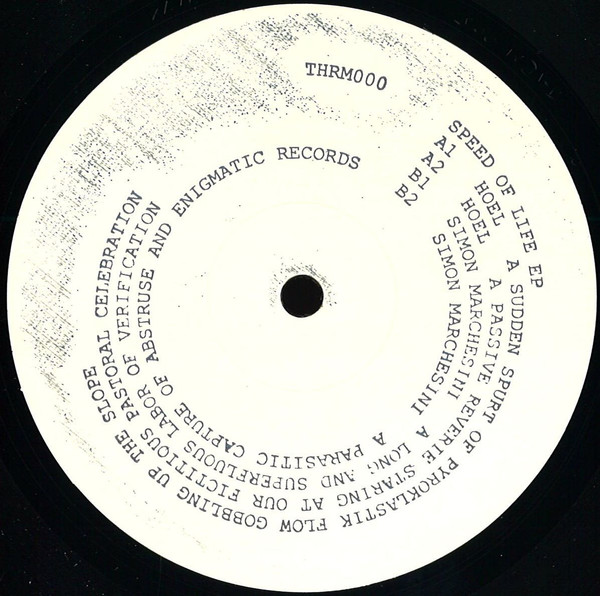 Hoel - Speed Of Life EP - Vinyl Record 12" image 1