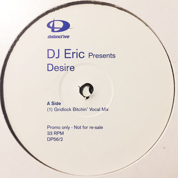 DJ Eric - Desire - Used Vinyl Record 12" image 1