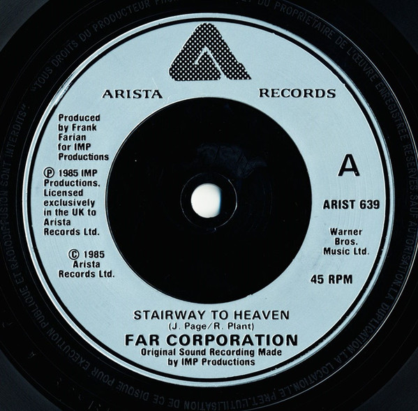 Far Corporation - Stairway To Heaven - Used Vinyl Record 7" image 1