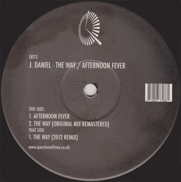 J Daniel - Way / Afternoon Fever - Vinyl Record 12" image 1