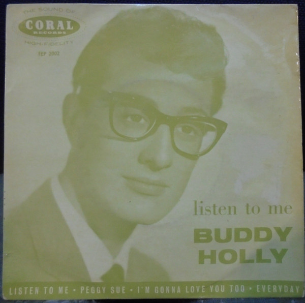 Buddy Holly - Listen To Me - Used Vinyl Record 7" image 1
