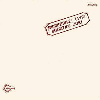 Country Joe McDonald - Incredible ! Live ! - Used Vinyl Record image 1