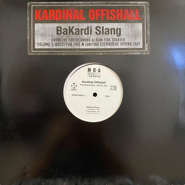 Kardinal Offishall - BaKardi Slang - Used Vinyl Record 12" image 1