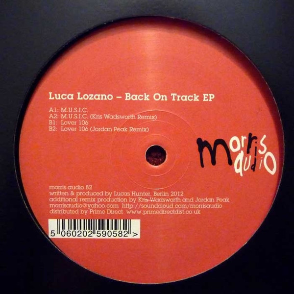 Luca Lozano - Back On Track EP - Vinyl Record 12" image 1