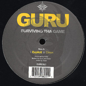 Guru - Surviving Tha Game - Vinyl Record 12" image 1