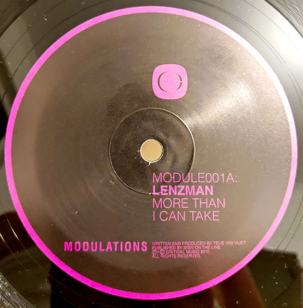 Lenzman - More Than I Can Take / Silhouette - Vinyl Record 10" image 1