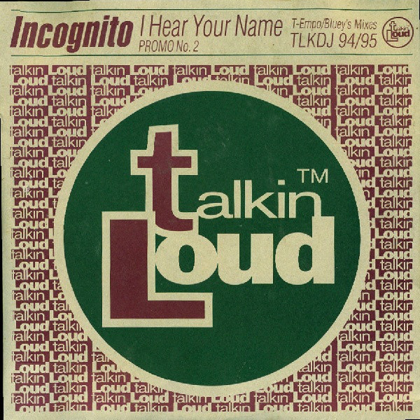 Incognito - I Hear Your Name - Used Vinyl Record 12" image 1