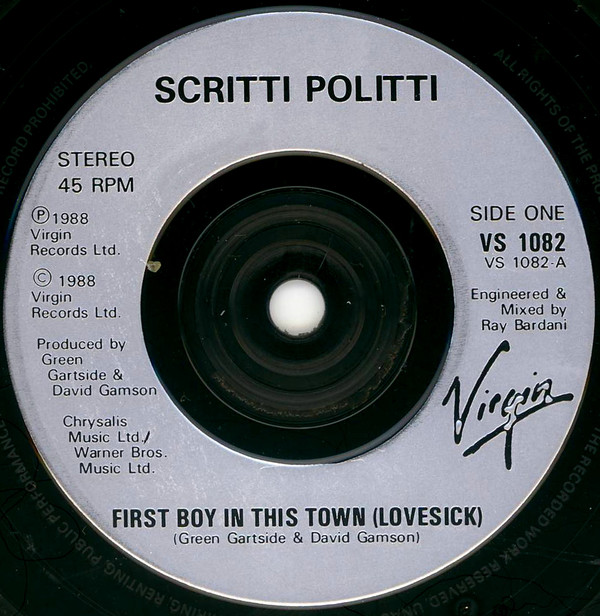 Scritti Politti - First Boy In This Town (Lovesick) - Used Vinyl Reco image 1