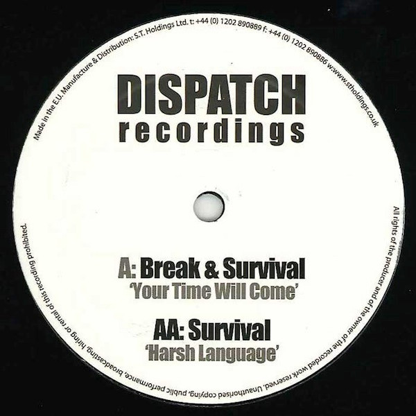 Break - Your Time Will Come / Harsh Language - Vinyl Record 12" image 1