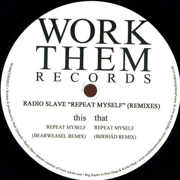 Radio Slave - Repeat Myself (Remixes) - Vinyl Record image 1