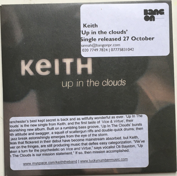 Keith - Up In The Clouds - Used CD image 1