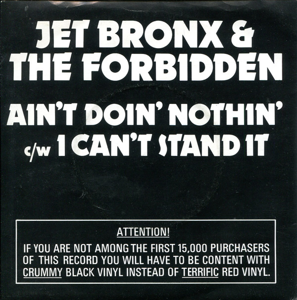 Jet Bronx & The Forb - Ain't Doin' Nothin' / I Can't Stand It - Used image 1