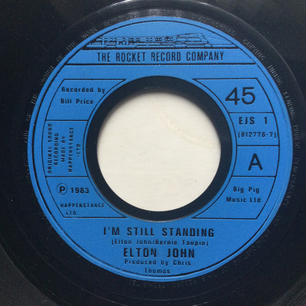 Elton John - I'm Still Standing - Used Vinyl Record 7" image 1