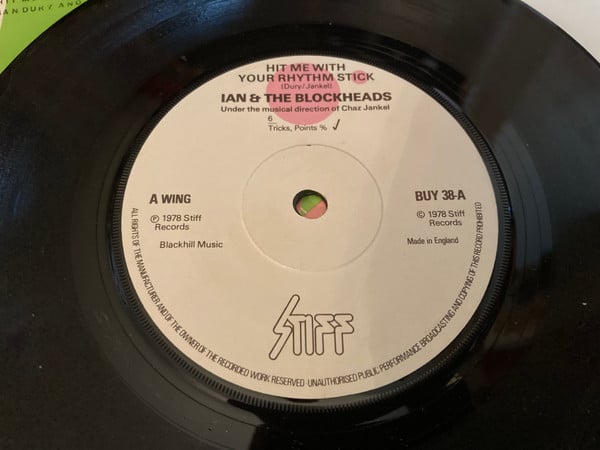 Ian Dury And The Blo - Hit Me With Your Rhythm Stick - Used Vinyl Rec image 1